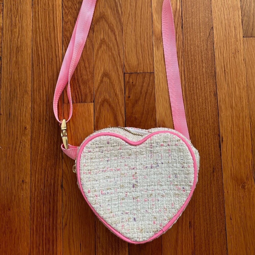 Stoney Clover Lane Tweed Heart Crossbody/Belt Bag